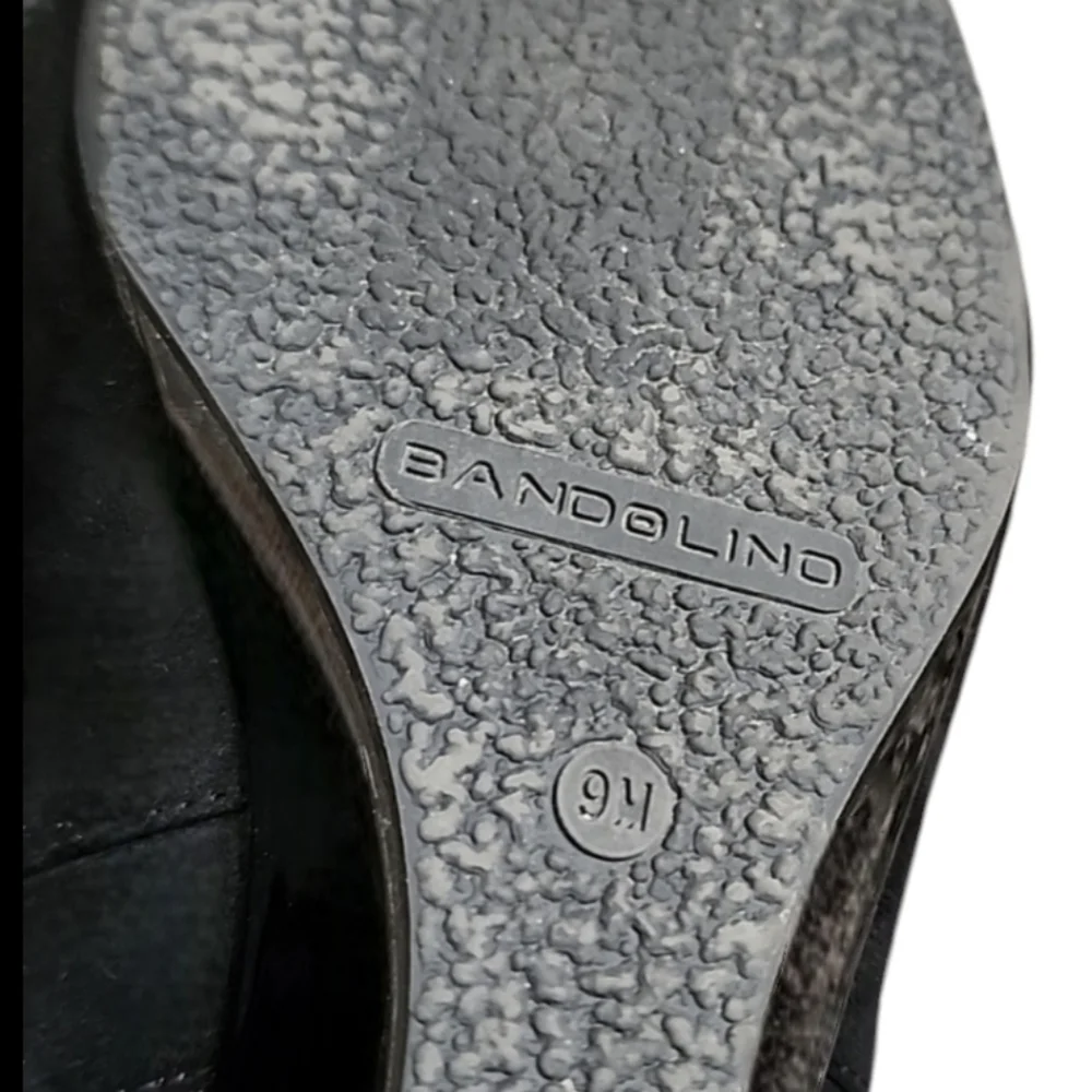 Bandolino Lonato tall faux suede & patent leather boots